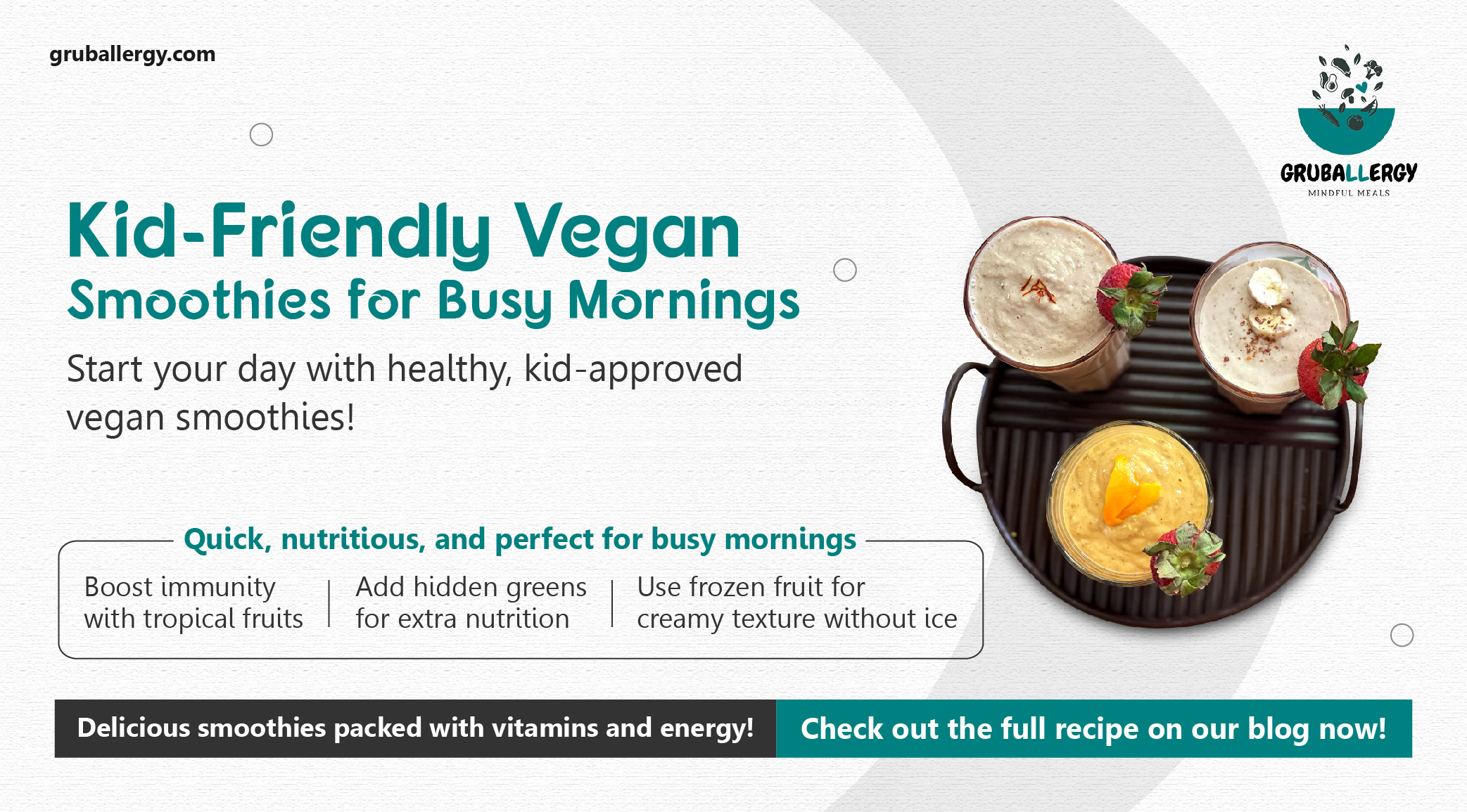 Kid-Friendly Allergy-Free Vegan Smoothies Recipe for Busy Families